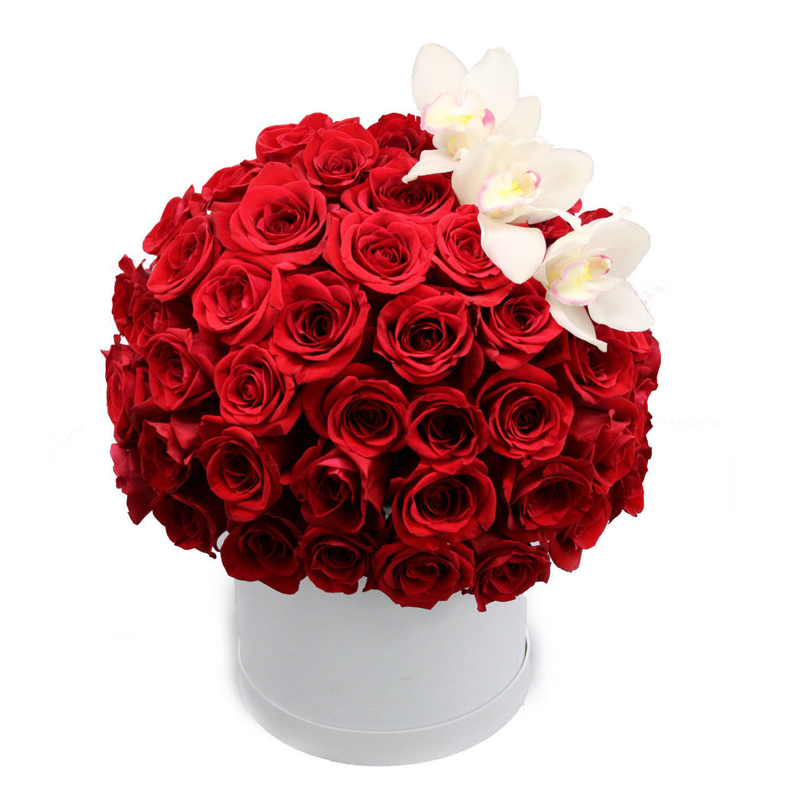 Box of 100 Red Roses
